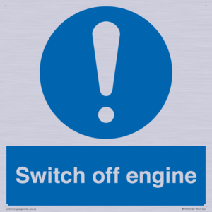 Switch off engine